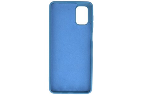 BAOHU Hoesje Geschikt voor de Samsung Galaxy M51  - Fashion Color Backcover Telefoonhoesje - Navy