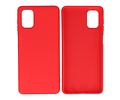 BAOHU Hoesje Geschikt voor de Samsung Galaxy M51  - Fashion Color Backcover Telefoonhoesje - Rood