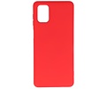 BAOHU Hoesje Geschikt voor de Samsung Galaxy M51  - Fashion Color Backcover Telefoonhoesje - Rood