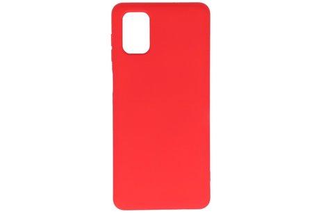 BAOHU Hoesje Geschikt voor de Samsung Galaxy M51  - Fashion Color Backcover Telefoonhoesje - Rood