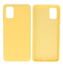 BAOHU Samsung Galaxy M51 Hoesje Fashion Backcover Telefoonhoesje Geel