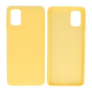 Samsung Galaxy M31 Hoesje Fashion Backcover Telefoonhoesje Geel