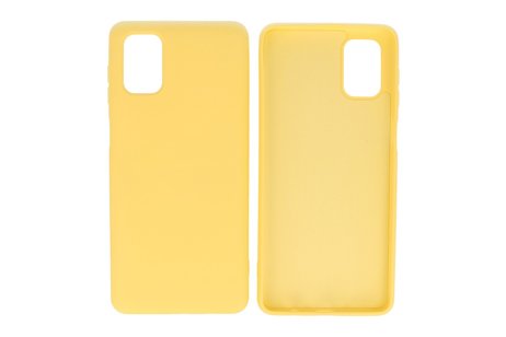 Samsung Galaxy M31 Hoesje Fashion Backcover Telefoonhoesje Geel