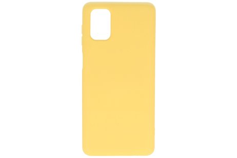 Samsung Galaxy M31 Hoesje Fashion Backcover Telefoonhoesje Geel