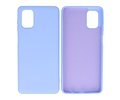 BAOHU Hoesje Geschikt voor de Samsung Galaxy M51  - Fashion Color Backcover Telefoonhoesje - Paars