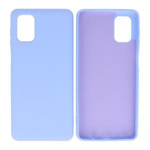 BAOHU Hoesje Geschikt voor de Samsung Galaxy M51  - Fashion Color Backcover Telefoonhoesje - Paars