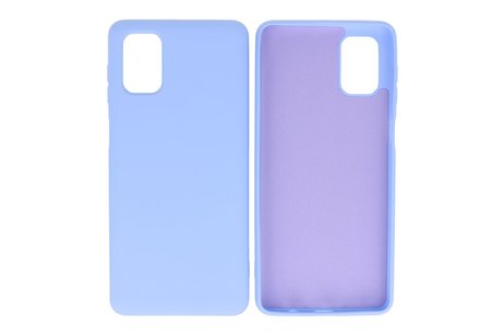BAOHU Hoesje Geschikt voor de Samsung Galaxy M51  - Fashion Color Backcover Telefoonhoesje - Paars