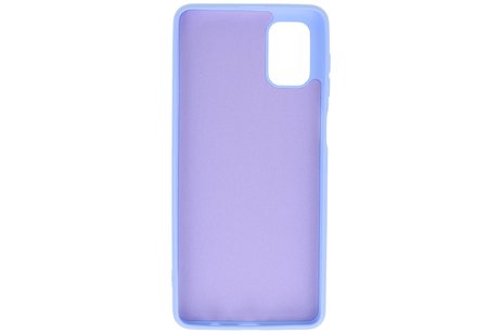BAOHU Hoesje Geschikt voor de Samsung Galaxy M51  - Fashion Color Backcover Telefoonhoesje - Paars