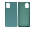 BAOHU Hoesje Geschikt voor de Samsung Galaxy M51  - Fashion Color Backcover Telefoonhoesje - Donker Groen