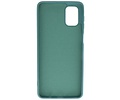 BAOHU Hoesje Geschikt voor de Samsung Galaxy M51  - Fashion Color Backcover Telefoonhoesje - Donker Groen