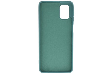BAOHU Hoesje Geschikt voor de Samsung Galaxy M51  - Fashion Color Backcover Telefoonhoesje - Donker Groen