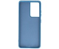 Hoesje Geschikt voor de Samsung Galaxy S21 Ultra - Fashion Color Backcover Telefoonhoesje - Navy