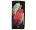 BAOHU Hoesje Geschikt voor de Samsung Galaxy S21 Ultra - Fashion Color Backcover Telefoonhoesje - Geel