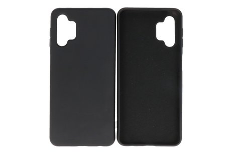 BAOHU Hoesje Geschikt voor de Samsung Galaxy A32 5G - Fashion Color Backcover Telefoonhoesje - Zwart