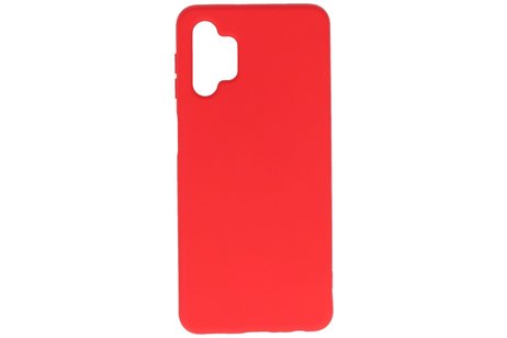 BAOHU Hoesje Geschikt voor de Samsung Galaxy A32 5G - Fashion Color Backcover Telefoonhoesje - Rood