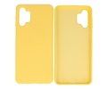BAOHU Hoesje Geschikt voor de Samsung Galaxy A32 5G - Fashion Color Backcover Telefoonhoesje - Geel