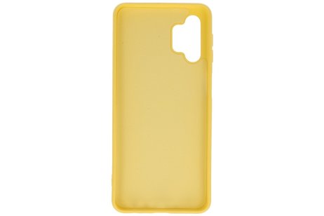 BAOHU Hoesje Geschikt voor de Samsung Galaxy A32 5G - Fashion Color Backcover Telefoonhoesje - Geel