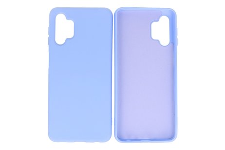 BAOHU Hoesje Geschikt voor de Samsung Galaxy A32 5G - Fashion Color Backcover Telefoonhoesje - Paars