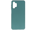 BAOHU Hoesje Geschikt voor de Samsung Galaxy A32 5G - Fashion Color Backcover Telefoonhoesje - Donker Groen