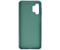 BAOHU Hoesje Geschikt voor de Samsung Galaxy A32 5G - Fashion Color Backcover Telefoonhoesje - Donker Groen