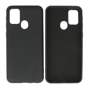 BAOHU Hoesje Geschikt voor de Samsung Galaxy M21 & Galaxy M21s  - Fashion Color Backcover Telefoonhoesje - Zwart