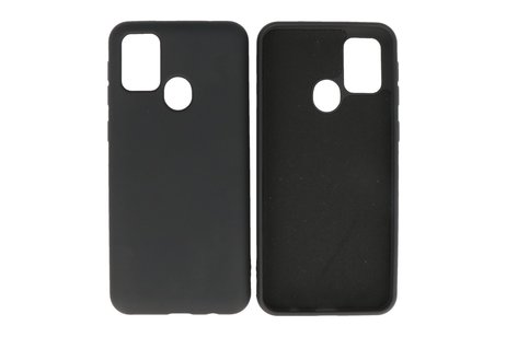BAOHU Hoesje Geschikt voor de Samsung Galaxy M21 & Galaxy M21s  - Fashion Color Backcover Telefoonhoesje - Zwart