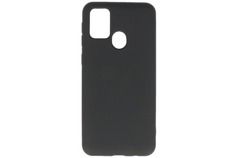 BAOHU Hoesje Geschikt voor de Samsung Galaxy M21 & Galaxy M21s  - Fashion Color Backcover Telefoonhoesje - Zwart