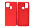 BAOHU Hoesje Geschikt voor de Samsung Galaxy M21 & Galaxy M21s  - Fashion Color Backcover Telefoonhoesje - Rood