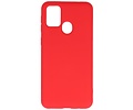 BAOHU Hoesje Geschikt voor de Samsung Galaxy M21 & Galaxy M21s  - Fashion Color Backcover Telefoonhoesje - Rood