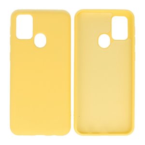 Hoesje Geschikt voor de Samsung Galaxy M21 & Galaxy M21s  - Fashion Color Backcover Telefoonhoesje - Geel