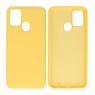 BAOHU Samsung Galaxy M21 & Galaxy M21s Hoesje Fashion Backcover Telefoonhoesje Geel