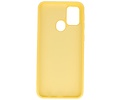 BAOHU Hoesje Geschikt voor de Samsung Galaxy M21 & Galaxy M21s  - Fashion Color Backcover Telefoonhoesje - Geel