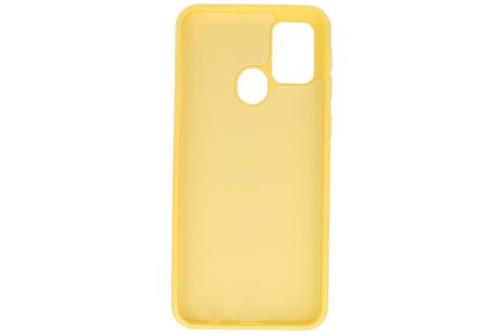 BAOHU Hoesje Geschikt voor de Samsung Galaxy M21 & Galaxy M21s  - Fashion Color Backcover Telefoonhoesje - Geel