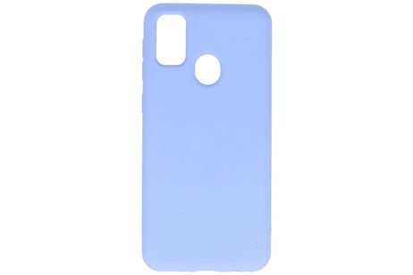 Hoesje Geschikt voor de Samsung Galaxy M21 & Galaxy M21s  - Fashion Color Backcover Telefoonhoesje - Paars