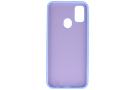 BAOHU Hoesje Geschikt voor de Samsung Galaxy M21 & Galaxy M21s  - Fashion Color Backcover Telefoonhoesje - Paars