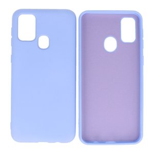Hoesje Geschikt voor de Samsung Galaxy M21 & Galaxy M21s  - Fashion Color Backcover Telefoonhoesje - Paars