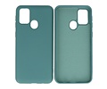 Samsung Galaxy M21 & Galaxy M21s Hoesje Fashion Backcover Telefoonhoesje Donker Groen