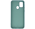 BAOHU Hoesje Geschikt voor de Samsung Galaxy M21 & Galaxy M21s  - Fashion Color Backcover Telefoonhoesje - Donker Groen