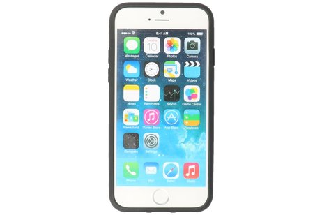 BAOHU Hoesje met Magnetic Stand Hard Case Geschikt voor de iPhone SE 2020 - iPhone 8 - iPhone 7 - Stand Shockproof Telefoonhoesje - Grip Stand Back Cover - Zilver