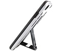 Stand Shockproof Telefoonhoesje - Magnetic Stand Hard Case - Grip Stand Back Cover - Backcover Hoesje voor iPhone SE 2020 - iPhone 8 - iPhone 7 - Zilver