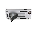 BAOHU Hoesje met Magnetic Stand Hard Case Geschikt voor de iPhone SE 2020 - iPhone 8 - iPhone 7 - Stand Shockproof Telefoonhoesje - Grip Stand Back Cover - Zilver