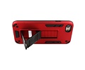 Stand Shockproof Telefoonhoesje - Magnetic Stand Hard Case - Grip Stand Back Cover - Backcover Hoesje voor iPhone SE 2020 - iPhone 8 - iPhone 7 - Rood