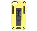 BAOHU Hoesje met Magnetic Stand Hard Case Geschikt voor de iPhone SE 2020 - iPhone 8 - iPhone 7 - Stand Shockproof Telefoonhoesje - Grip Stand Back Cover - Geel