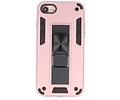 BAOHU Hoesje met Magnetic Stand Hard Case Geschikt voor de iPhone SE 2020 - iPhone 8 - iPhone 7 - Stand Shockproof Telefoonhoesje - Grip Stand Back Cover - Roze