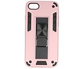 BAOHU Hoesje met Magnetic Stand Hard Case Geschikt voor de iPhone SE 2020 - iPhone 8 - iPhone 7 - Stand Shockproof Telefoonhoesje - Grip Stand Back Cover - Roze