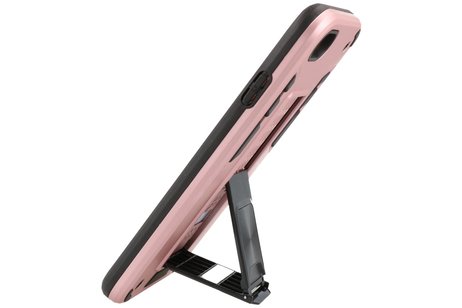BAOHU Hoesje met Magnetic Stand Hard Case Geschikt voor de iPhone SE 2020 - iPhone 8 - iPhone 7 - Stand Shockproof Telefoonhoesje - Grip Stand Back Cover - Roze