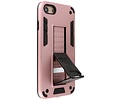 BAOHU Hoesje met Magnetic Stand Hard Case Geschikt voor de iPhone SE 2020 - iPhone 8 - iPhone 7 - Stand Shockproof Telefoonhoesje - Grip Stand Back Cover - Roze