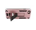 Stand Shockproof Telefoonhoesje - Magnetic Stand Hard Case - Grip Stand Back Cover - Backcover Hoesje voor iPhone SE 2020 - iPhone 8 - iPhone 7 - Roze