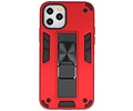 BAOHU Hoesje met Magnetic Stand Hard Case Geschikt voor de iPhone 11 Pro - Stand Shockproof Telefoonhoesje - Grip Stand Back Cover - Rood
