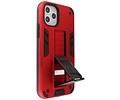 BAOHU Hoesje met Magnetic Stand Hard Case Geschikt voor de iPhone 11 Pro - Stand Shockproof Telefoonhoesje - Grip Stand Back Cover - Rood